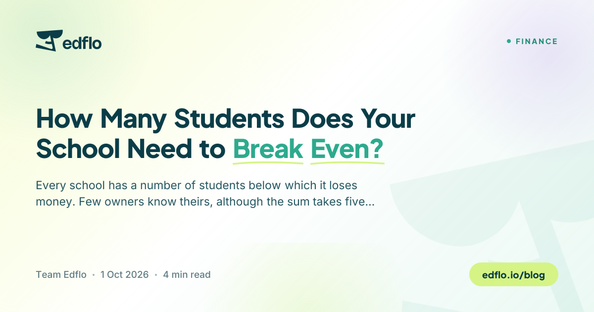 How Many Students Does Your School Need to Break Even?